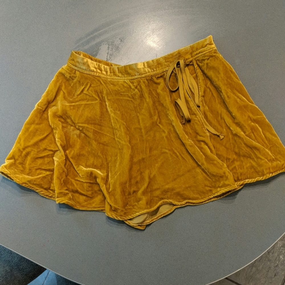 Free People Velvet Skort